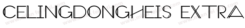 CELingDongHeiS Extra字体转换
